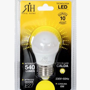 Lampadina led 40 watt a sfera calda F