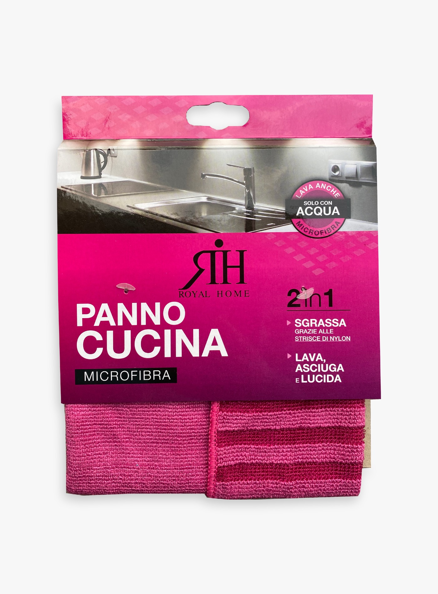 Rotolo Panni Microfibra Strappabili 9m - 30 Panni 30x30 Cm - Multiuso Auto Casa Cucina - Colore Casuale