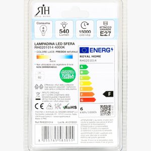 Lampadina led 40 watt a sfera fredda G